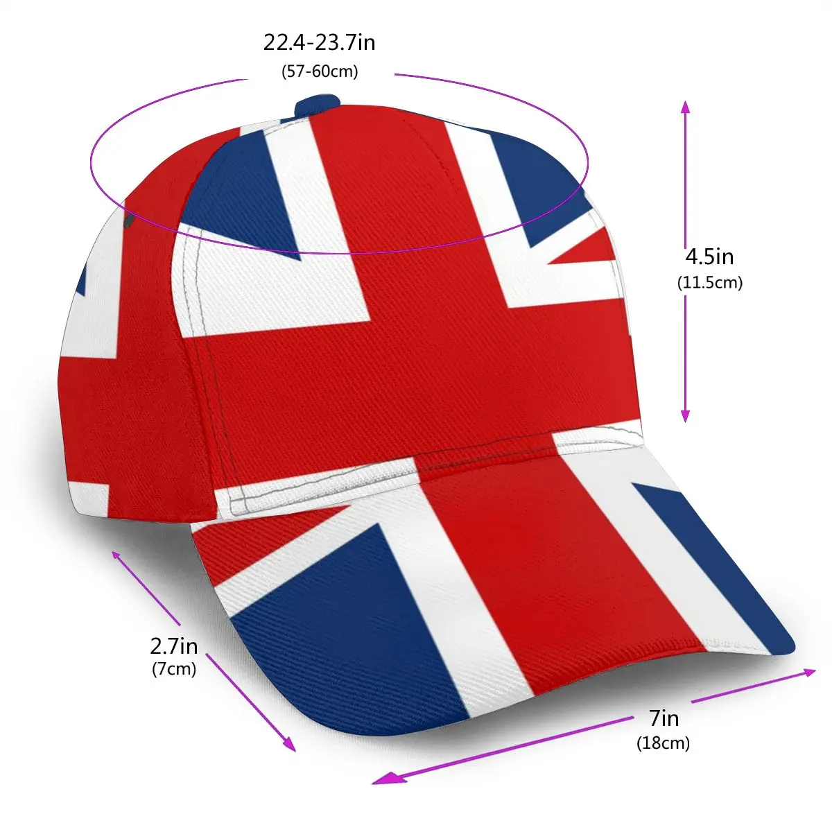 UK British Flag Outdoor Sport Caps Baseball Hat Men Women Visor Cap Baseball Cap Street Hip Hop Caps