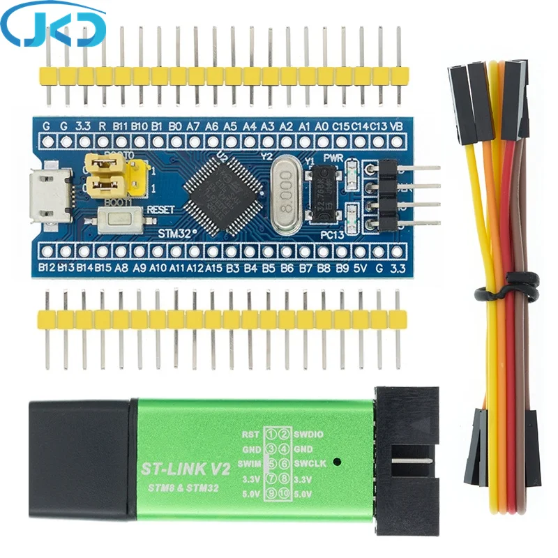 Original STM32F103C8T6 ARM STM32 Minimum System Development Board Module For Arduino ST-Link V2 Mini STM8 Simulator Download