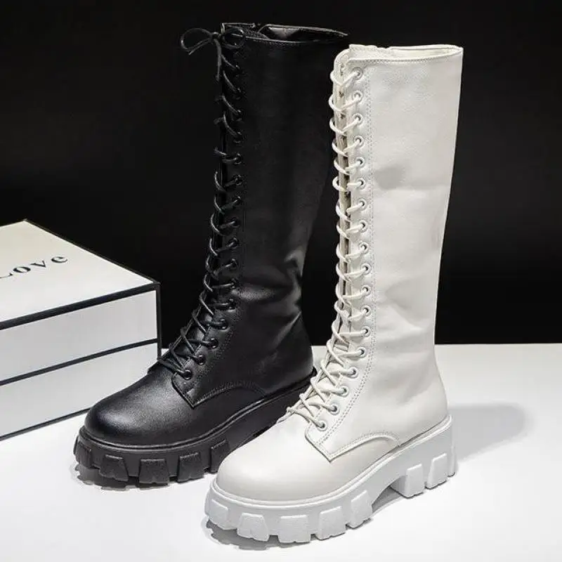 Sexy High Boots Knee-high Pu Boots High Heels for Women Fashion Shoes 2021 Spring Autumn Booties Female Size 35-43 Fur Boots