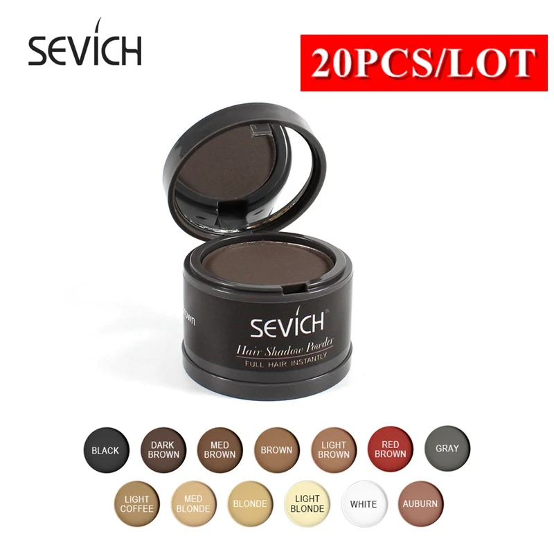 

Sevich 20pcs/lot Hairline Shadow Powder hair root touch up hair color edge control Hairline Grooming Powder Beauty Makupe