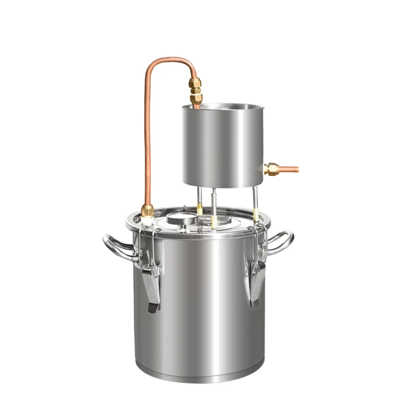 Distillateur d'eau en cuivre rouge, équipement de brassage à domicile, hydrolate critiqueux, whisky moonshine, huile essentielle, alcool, 50L