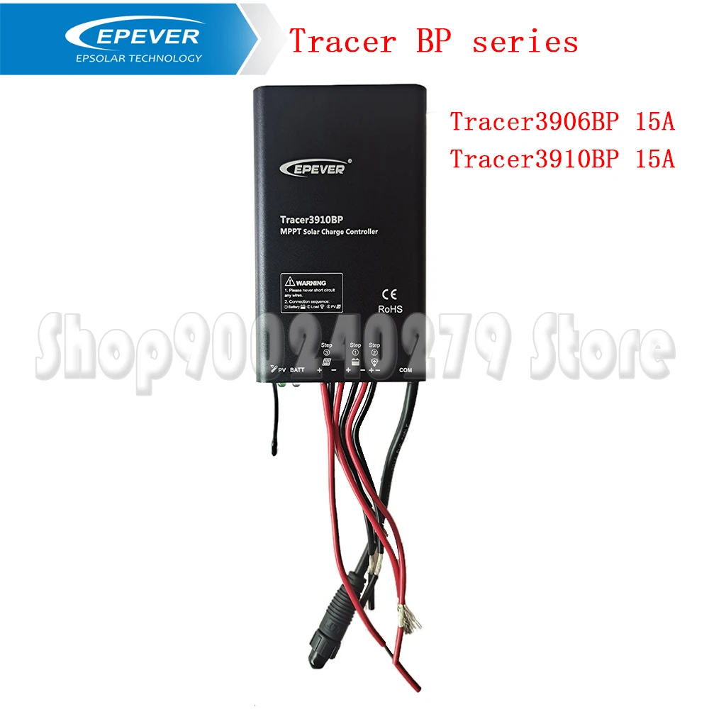 

Epever Tracer BP 15A 12V/24V series IOT MPPT Charge Controller Waterproof Regulator TracerBP Lithium Battery MPPT Controller