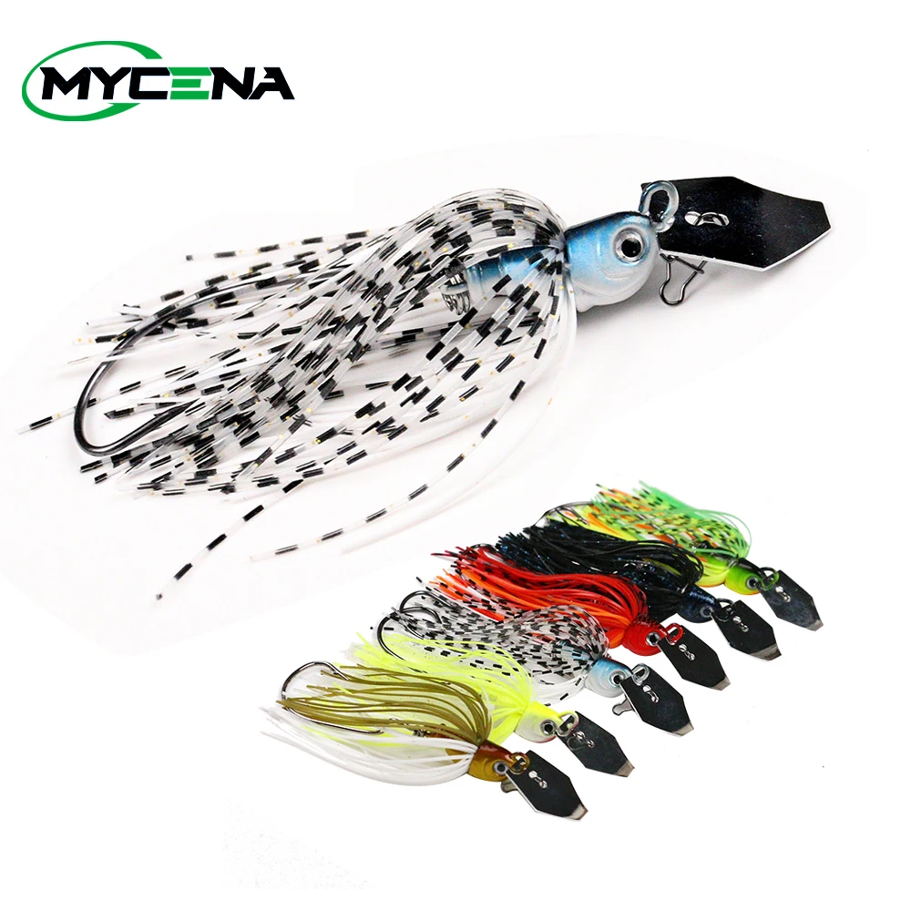 JonStar 13G/16G/19G spinner bait fishing lure  bass jig chatter bait  Buzzbait wobbler rubber skirt for pike walleye