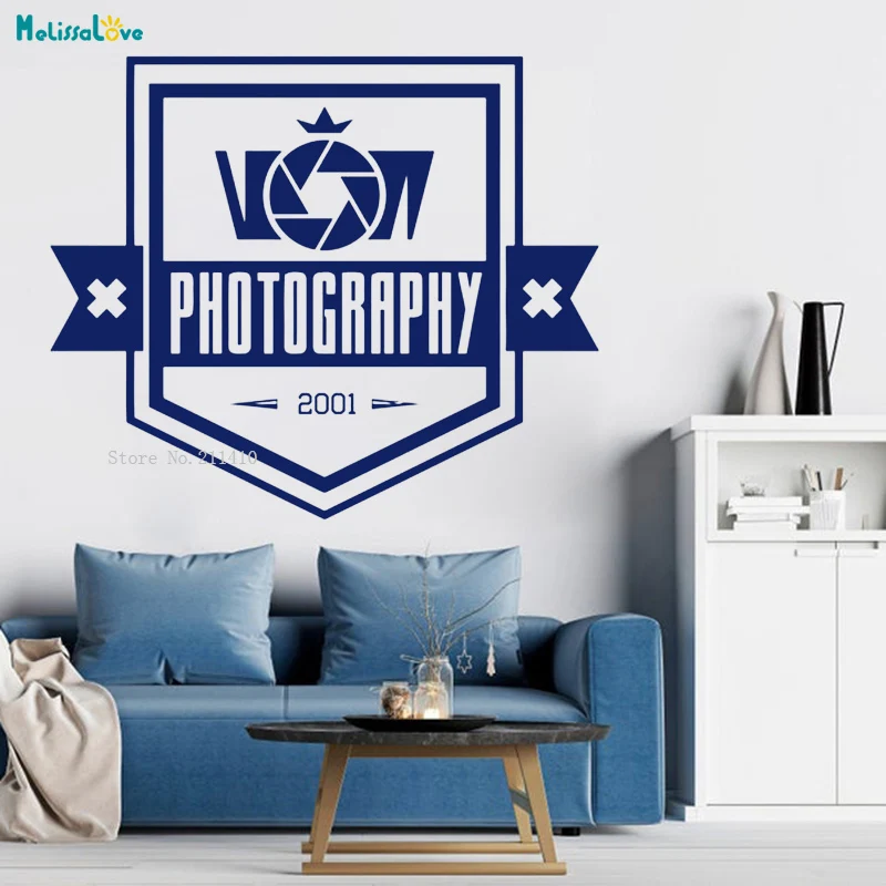 Custom Year Shutter Shape Wall Sticker Photographer Photo Studio Cool Art Decor Living Room Vinyl Decals Removable YT3835