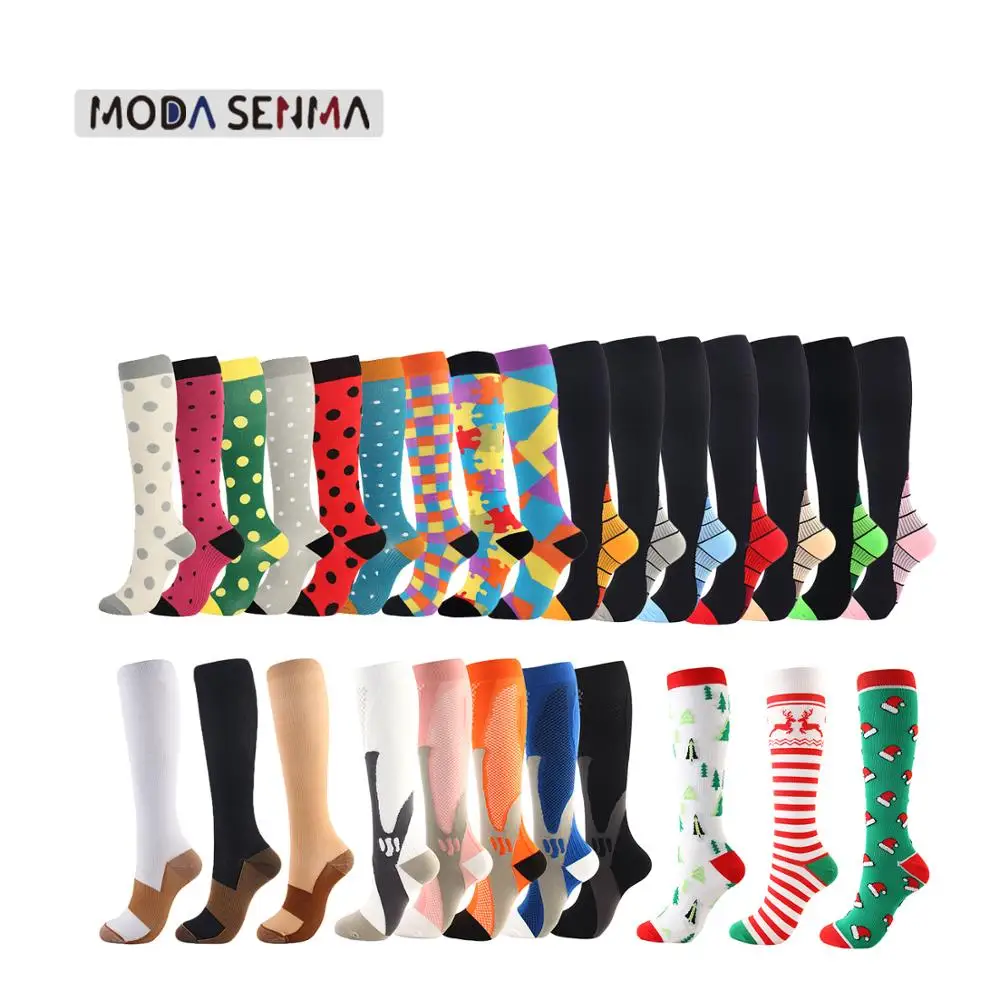 Hot-selling Football Socks Unisex Compression Stockings Cycling Running Preventing Varicose Veins Nurse Socks Compression Socks