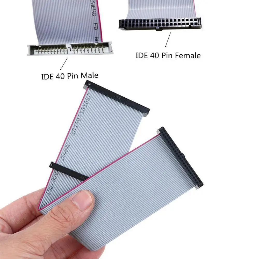 0.2M IDE Hard Drive Ribbon Cable 44 Pin IDE Fêmea para Ribbon Extensão Linha Brand New Dados Feminino Dual F/F Device Cable