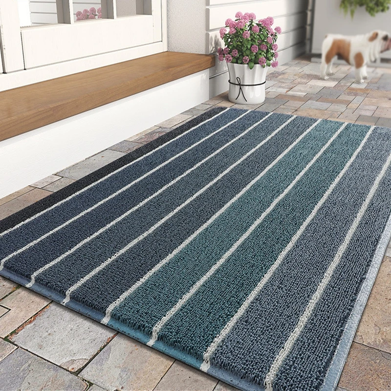 Outdoor Anti-Slip Door Mat, American Textilene Technology, Bathroom Rugs and Mat Set, Mocking Soil, Living Room