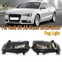 PMFC światło przeciwmgielne przednie światło przeciwmgłowe Halogen Clear Whit Bulds montaż lampy przeciwmgielnej dla Audi S5 A5 s-line 2013-2016 8T0941699G 8T0 941 700G