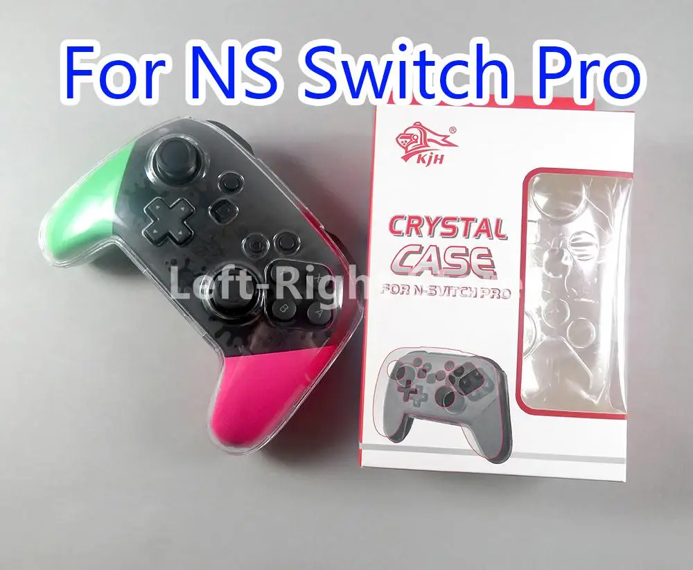 15pcs Transparent Clear Crystal For Nintend Nintendo Switch Pro Controller Case Hard Controller Protective Cover Handle Shell