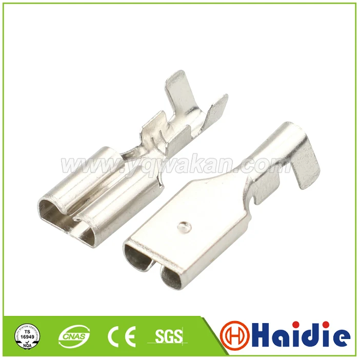 

50pcs terminal auto wiring terminals contacts crimp pin loose Tin-plated terminals DJ626B-D4.8x0.8A