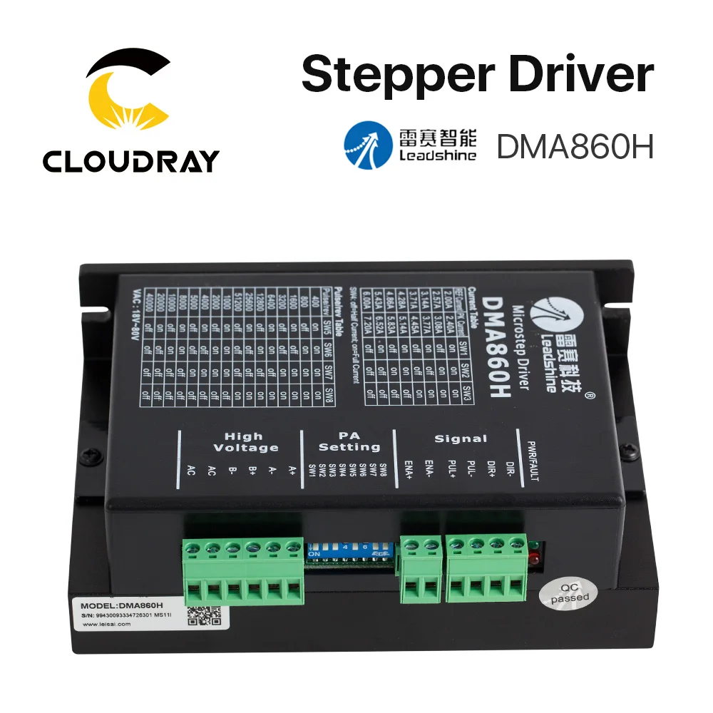 Leadshine DMA860H 2 Phase Stepper Driver 18-80VAC for 60 86 110 Stepper Motor Nema23 Nema34 Nema42 Stepper Motor Controller