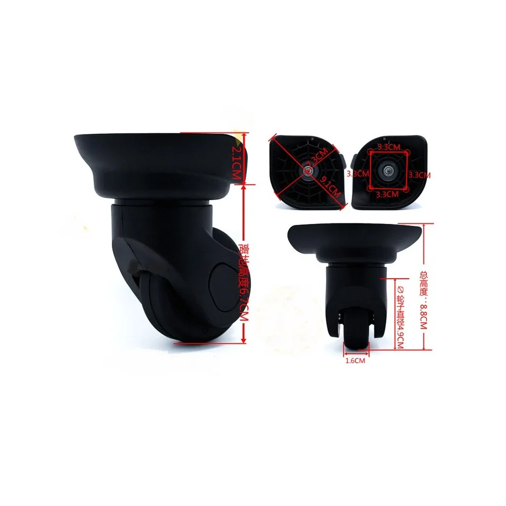 2 Pieces Luggage Mute Wheels Replacement Suitcase Fixed Spare Casters - You Need to Have Strong Ability in DIY