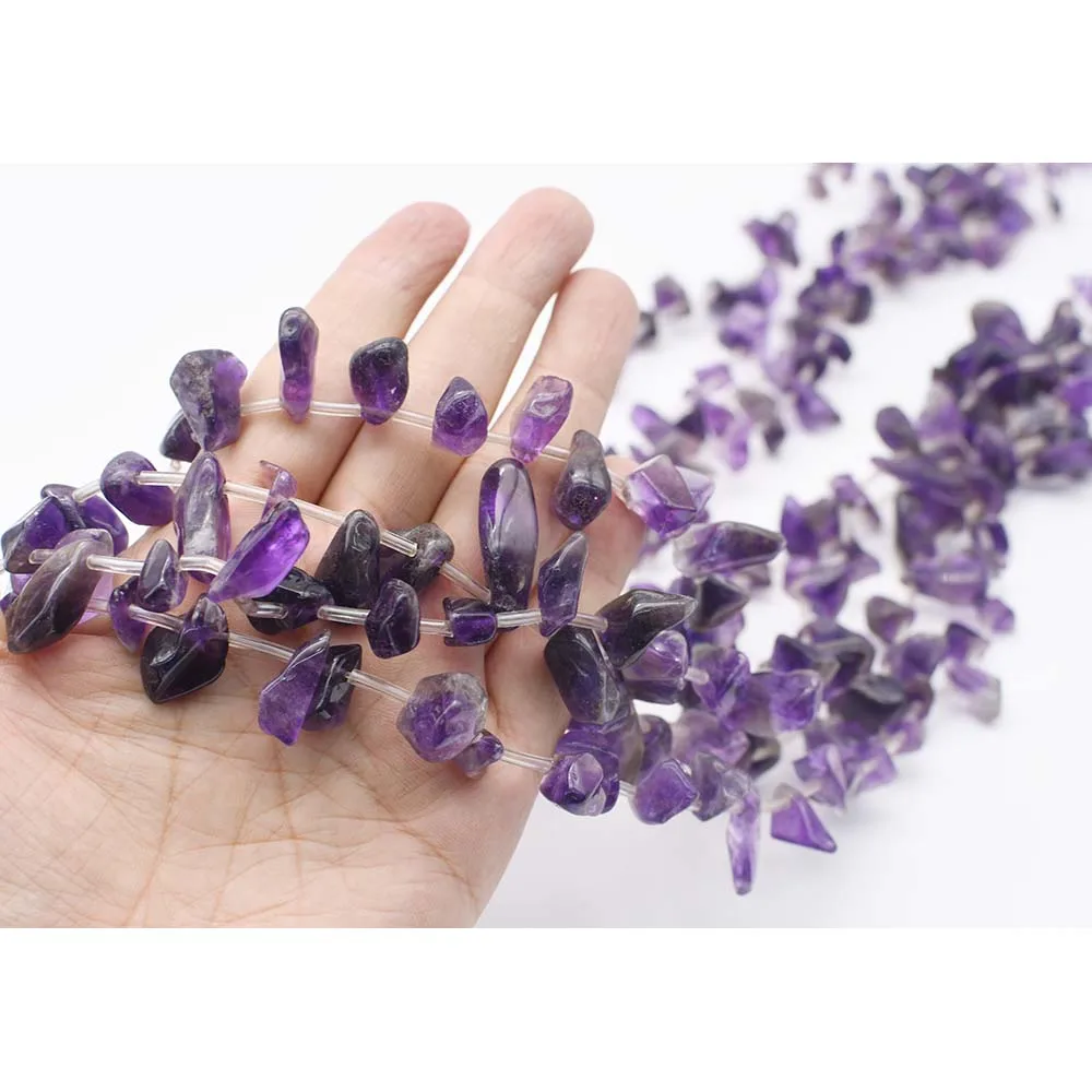 8mm AA Natural Faceted Amethyst irregular round Stone Beads For DIY necklace bracelet jewelry making 15 