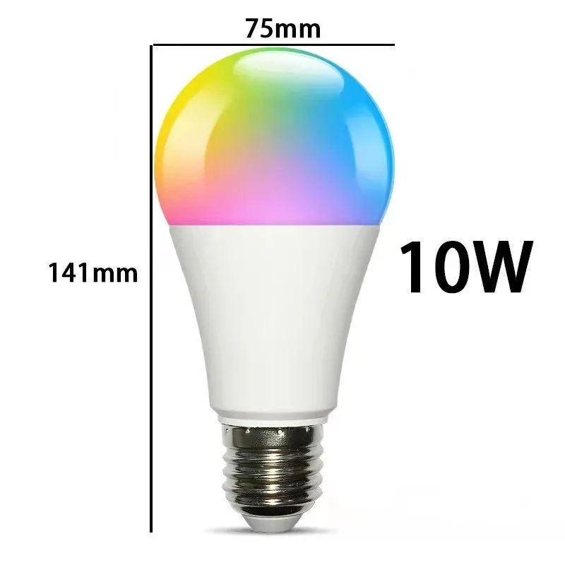 LED Colored Bulb Colorful Remote Control Bulb RGB Color Changing Globe E27 Screw Mouth Indoor Lighting Dimming Small Night Lamp