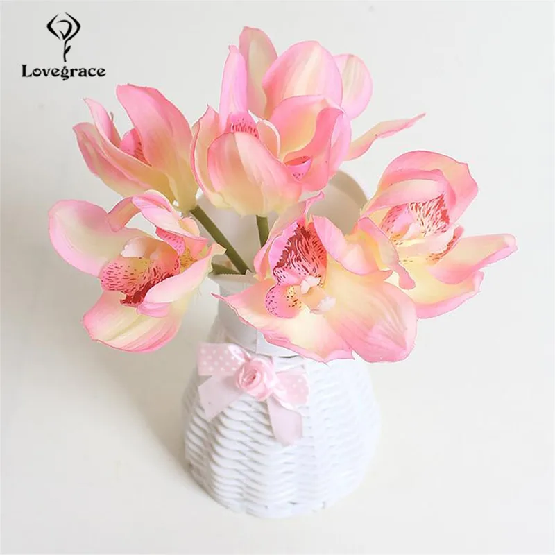 Wedding Bouquet for Bridesmaids Bride Wedding Bridal Bouquet Artificial Orchid Wedding Flower Bridal Bouquet Marriage Accessory