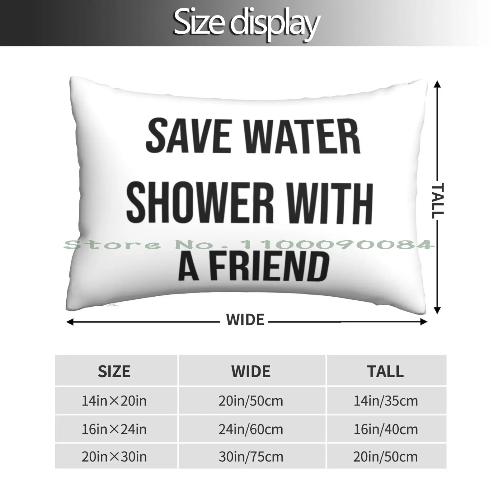 Save Water Shower With A Friend Pillow Case 20x30 50*75 Sofa Bedroom Get Shit Done Get It Done Vsco Wall College University Of