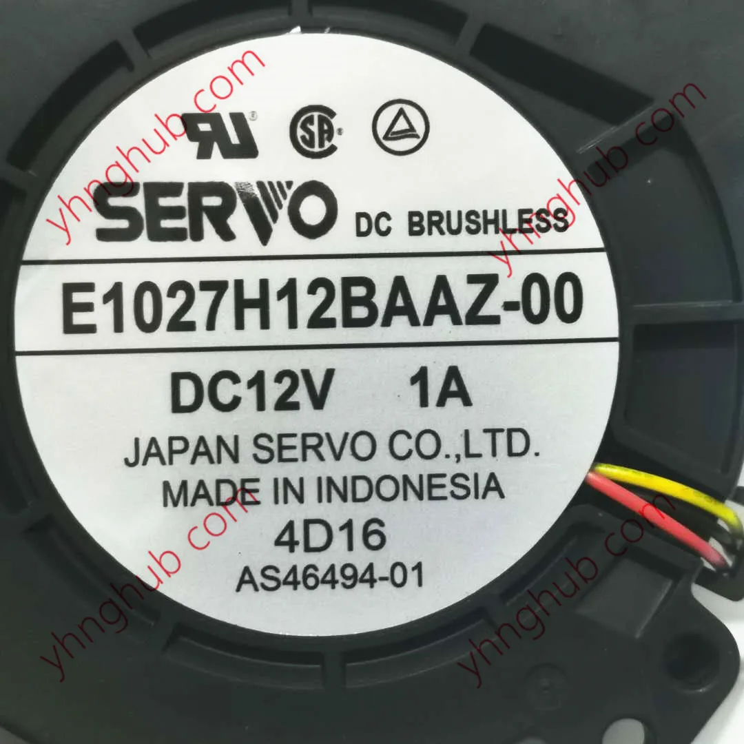 Imagem -02 - Ventilador do Servidor de Fios da C.c. 12v 1a 97x97x27 mm do Servo E1027h12baaz00 de Japão fã do