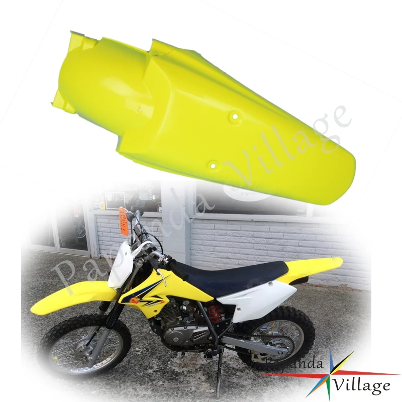 Yellow Dual Sport Rear Fender Motocross Tail Mudguard Splash Cover For SUZUKI DR DRZ 70 125L 200 400 RM 85 100 RMZ 250 450