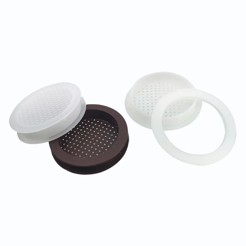 10pc Plastic air vent decorative cover 38mm Round Louver Mesh Hole plug Closet shoe Cabinet furniture grille ventilation systems