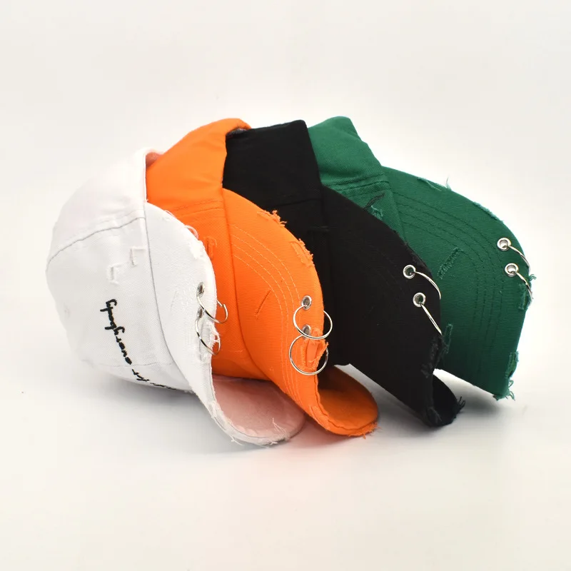 Hochwertige, verstellbare Baseballmütze mit Stickerei und Ring, Outdoor-Sport-Sonnenkappe für Damen und Herren, modische Snapback-Hip-Hop-Hüte – Detail 4
