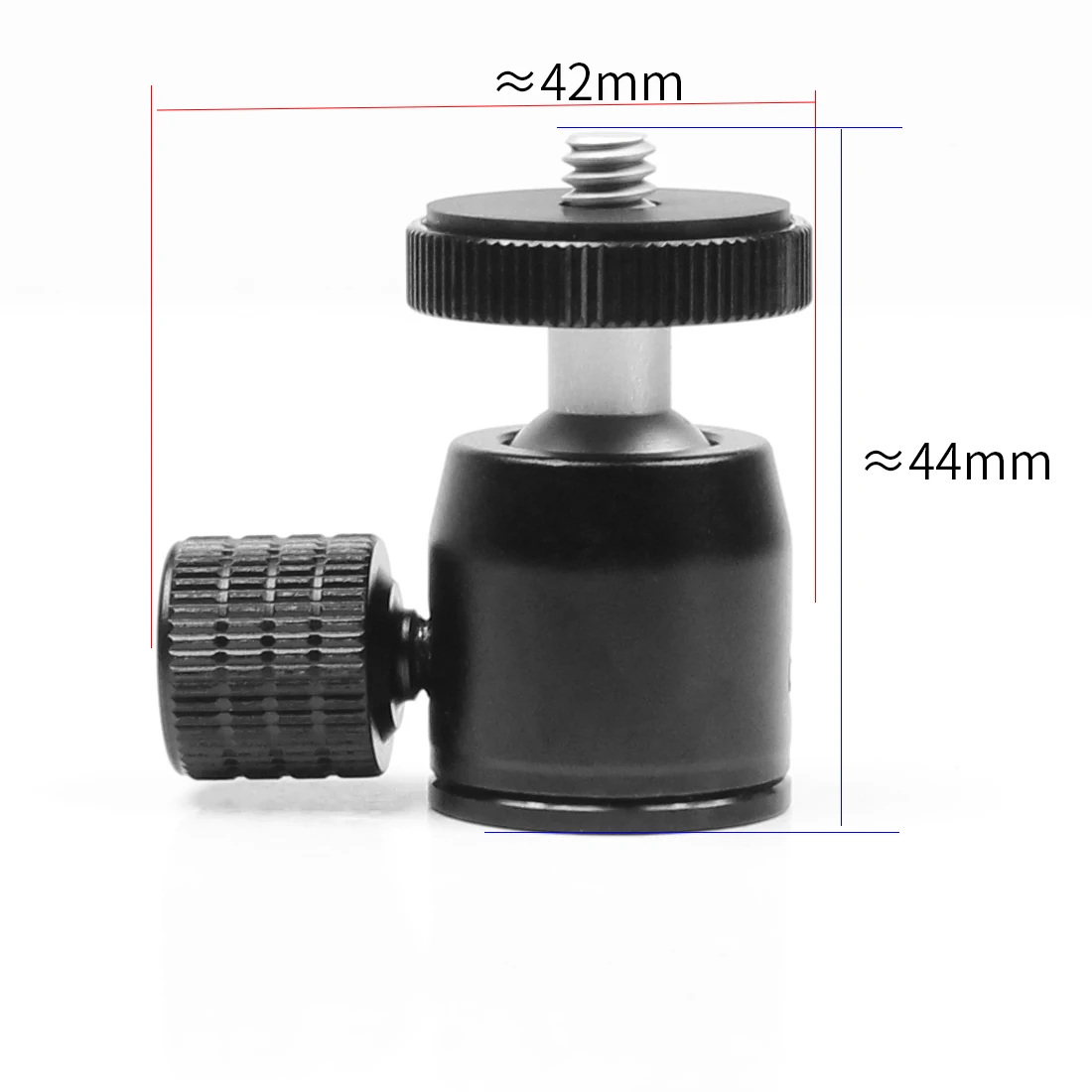 Trépied Mini rotule pivotant 360, bouton de verrouillage à vis 1/4, pour appareil Photo DSLR, monopode, support de lampe Flash, accessoires vidéo et Photo