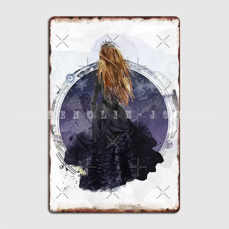 Feyre Archeron High Lady Of The Night Court Metal Sign Cinema Living Room Cave Pub Custom Garage Decoration Tin Sign Poster