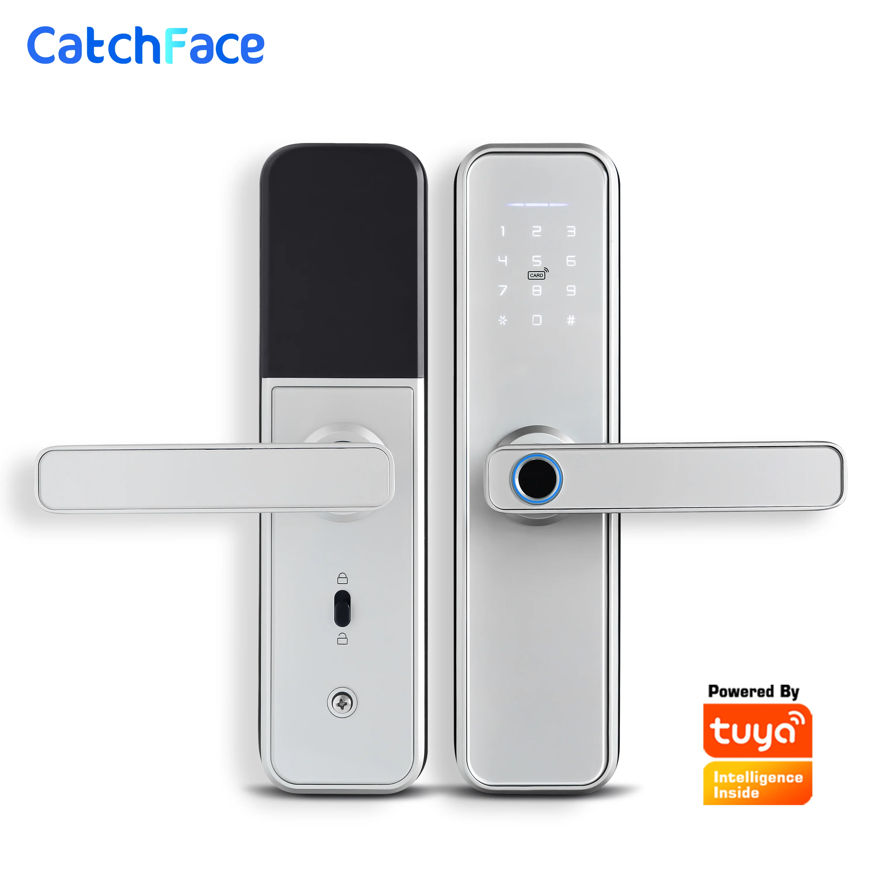 Tuya Smart Fingerprint Door Lock Safe Digital Electronic Lock With WiFi APP Password RFID Unlock For Home Security