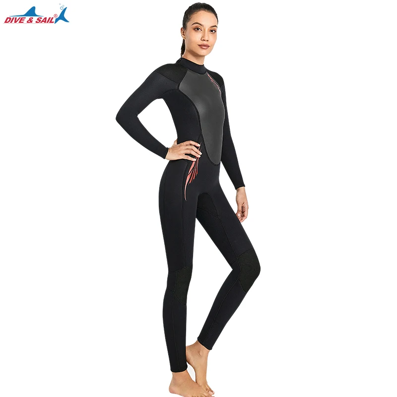 

Women Men Wetsuit 3mm, Neoprene Wet Suits Back Zip in Cold Water Full Body Dive Suit for Diving Snorkeling Surfing Swimming Suit
