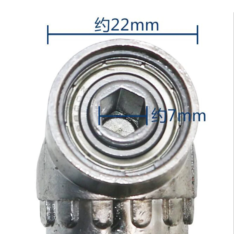 105 Degree 1/4 Hex Shank Angle Extended Turning Chuck for Electric Drill Screwdriver Power Tool Accessories