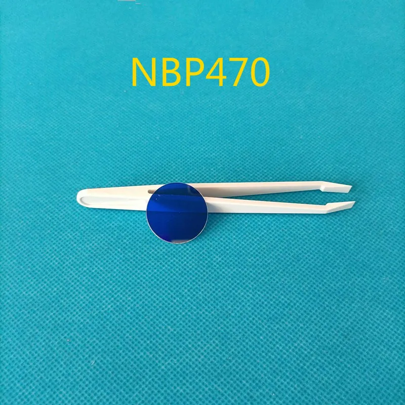 470Nm Blue Light Transmission Through Narrow Band Filter Lens Nbp470