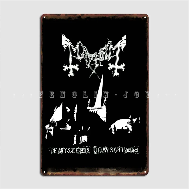 Mayhem De Mysteriis Dom Sathanas Dead Euronymous Poster Metal Plaque Cinema Living Room Pub Garage Plates Tin Sign Posters