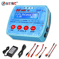 HTRC B6 Mini V2 80W 7A Digital RC Balance Charger Discharger for Lipo Lihv LiIon LiFe NiCd NiMH Battery AC Adapter Optional