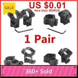 1 Pair MIZUGIWA Scope Mount Rings 25.4mm / 30mm Weaver 11mm / 20mm Picatinny Rail For Optics Sight Pistol Airsoft Accessories