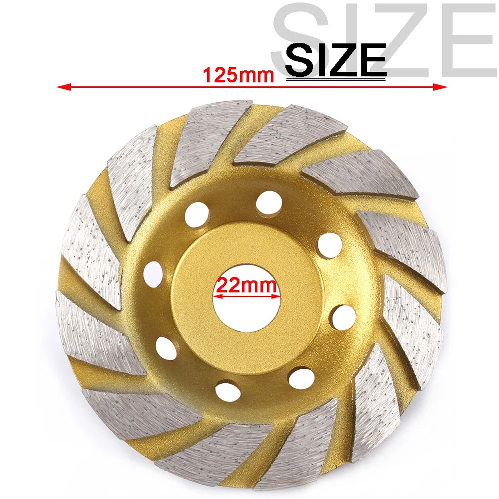 100/125/150/180mm Diamond Grinding Wheel Disc Wood Carving Disc Bowl Shape Grinding Cup Concrete Granite Cutting Disc Power Tool