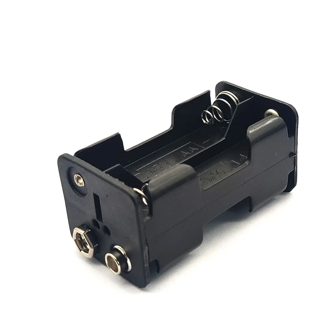 4AA 6V Hộp Bảo Quản Hở Lưng Pin Sạc Dự Phòng Kiêm Ốp Lưng Với 9V Nam Nữ Khóa