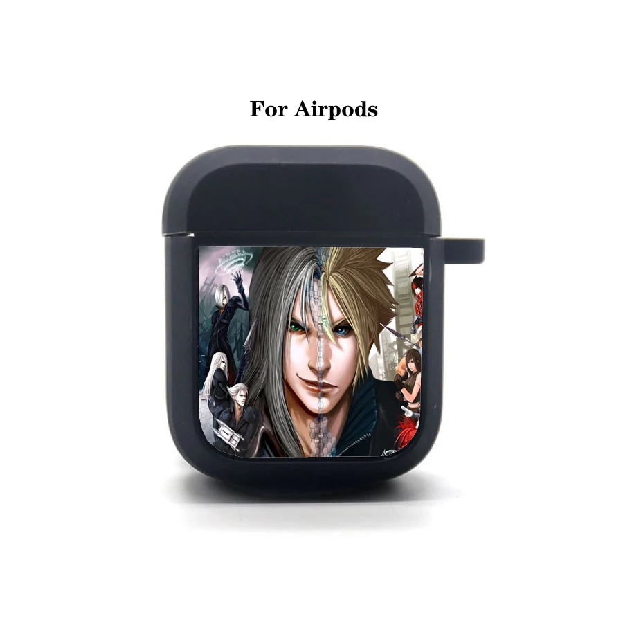 

Чехол Game Final Fantasy AirPods, чехол для наушников Apple AirPods, мягкий силиконовый защитный чехол для наушников Bluetooth