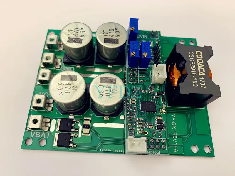 DC buck-boost charging module 50V / 15A lithium battery accumulator MPPT charger built-in charging algorithm