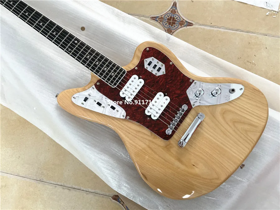 Inheriting the classic wood color master jazz electric guitar can be customized free shipping