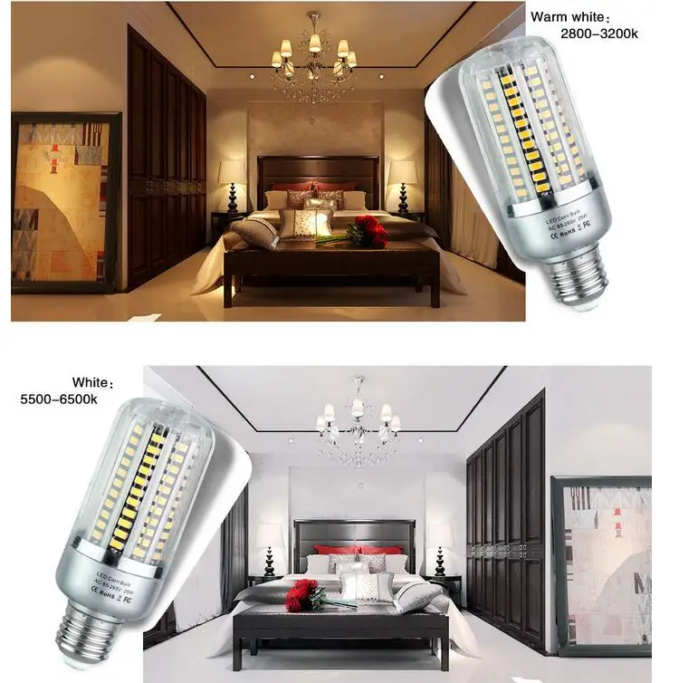 

SMD 5736 E27 E14 E12 LED Light Corn Lamp 5W 10W 15W 20W 25W led lamp 110V 220V Lampada Candle Ampoule LED Energy Saving Lights