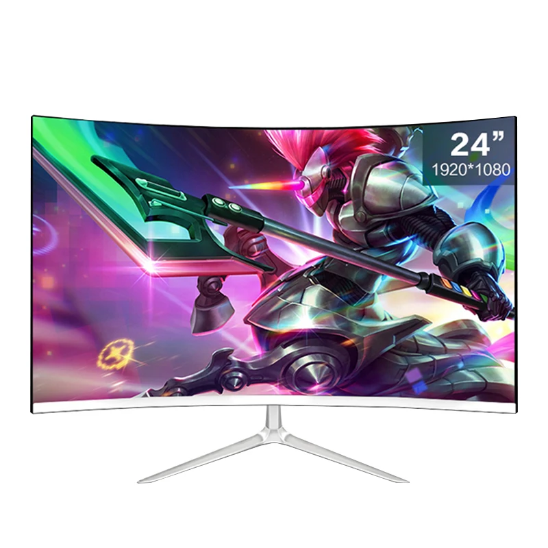 24 inch 75hz Monitor Gamer 1920*1080p Curved Monitors PC HDMI Compatible Monitors  LCD Displays for Desktop Computer Monitors