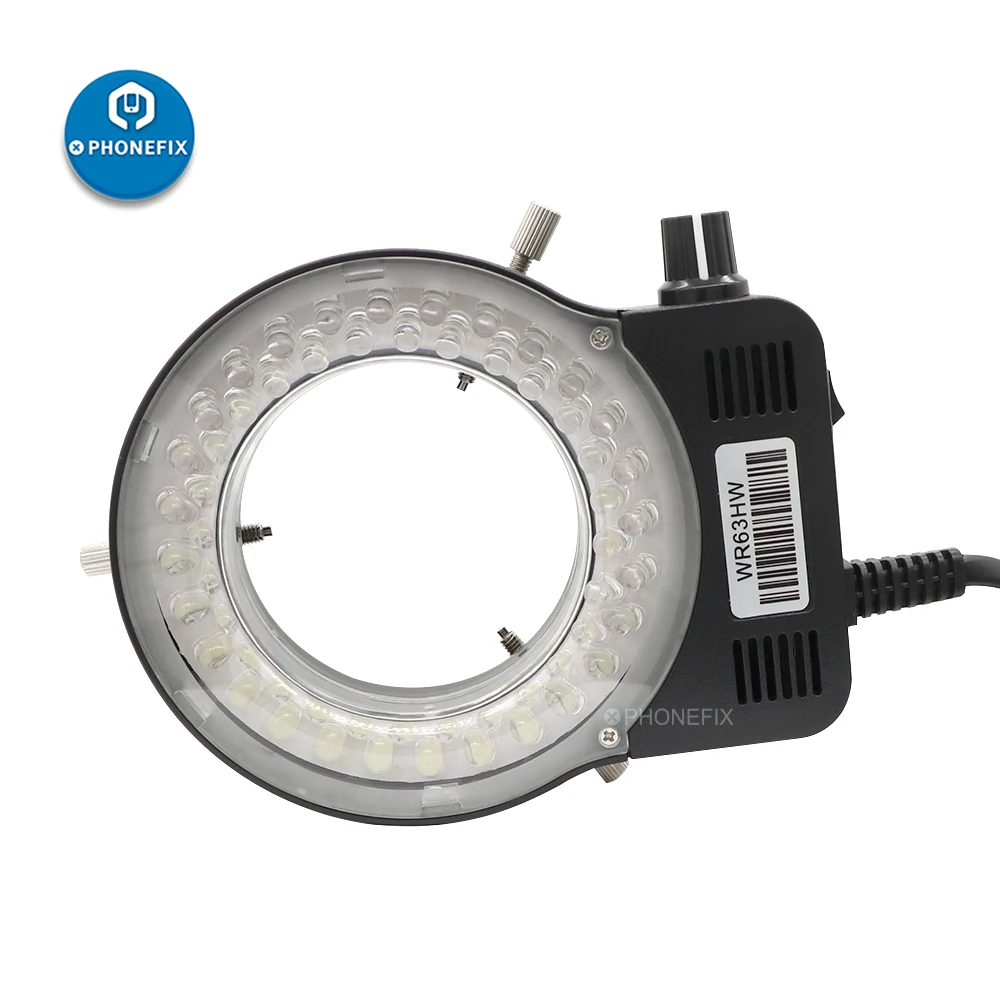56 Microscope Light illuminator Lamp Adjustable Lamp Trinocular Stereo Zoom Microscope LED Ring Light Micrscope Accessory