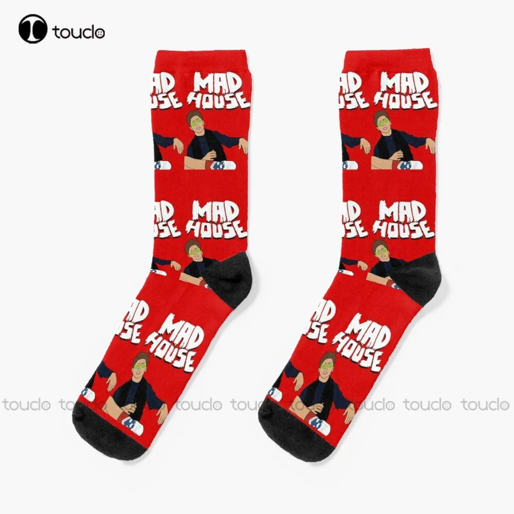 Mad House Josh Kiszka Greta Van Fleet Socks Woman Socks Thanksgiving Christmas New Year Gift Unisex Adult Teen Youth Socks Gift