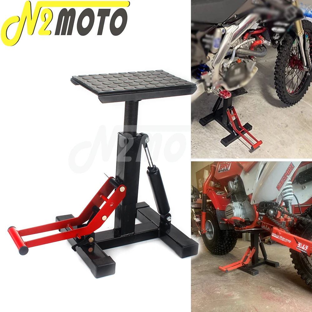 Unicersal Motorcycle Repair Lift Stand Stool Seat Lifting Table For Honda Yamaha Suzuki Kawasaki MX Off-road CRF CR YZ YZF KXF