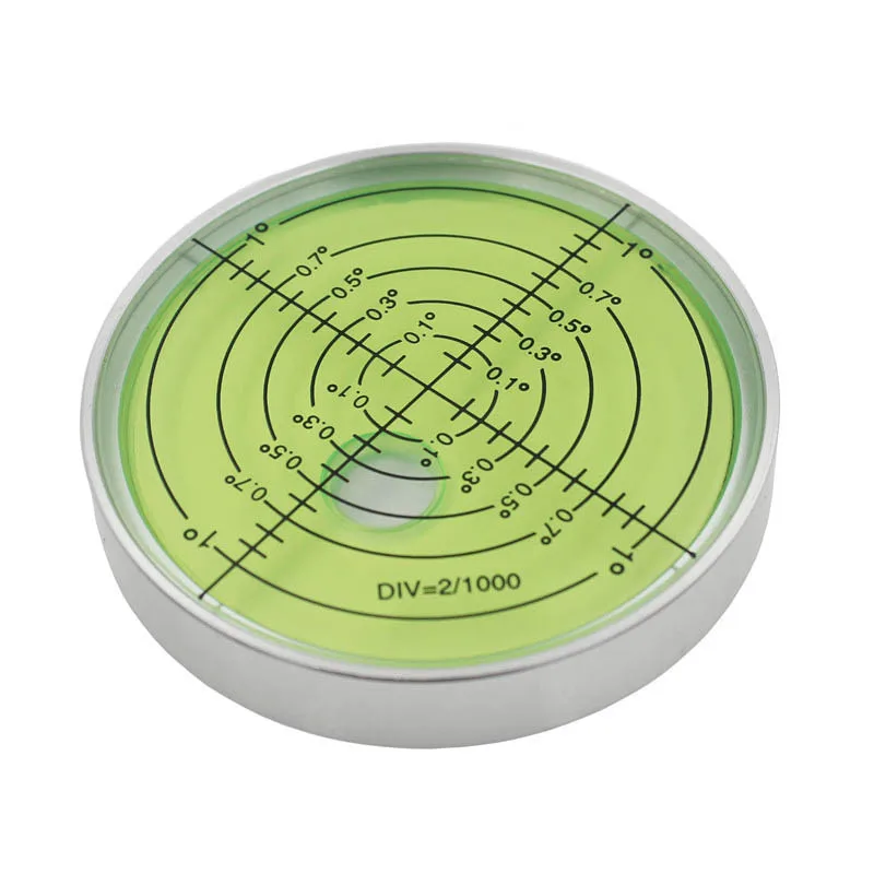 

HACCURY Big Round Circular Level Bubble with Magnetic White Shell Green liquid Diameter 60mm Hight 10mm