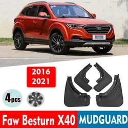 Mudflaps FOR FAW BESTURN X40 Mudguards Fender Mud Flap Guard Splash Mudguard Car Accessories Auto Styline Front Rear 4pcs