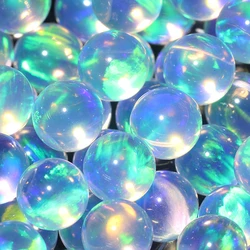 Heat Resistant Ball Synthetic Semi-transparent Opal Bead Sphere for Glass Art Universe Necklace