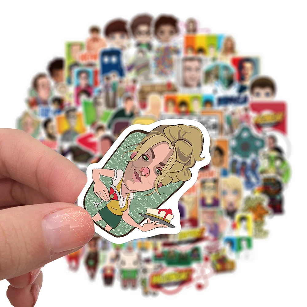 10/30/50/100pcs TV Show The Big Bang Theory Stickers for Laptop Phone Fridge Bicycle Classic Toy Decals Waterproof Kids Sticker