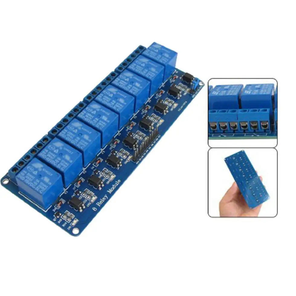 som automotivo Hot Sale 5V Electronic timer Relay Module 8-Channel Shield for 51 AVR ARM Logic som automotivo