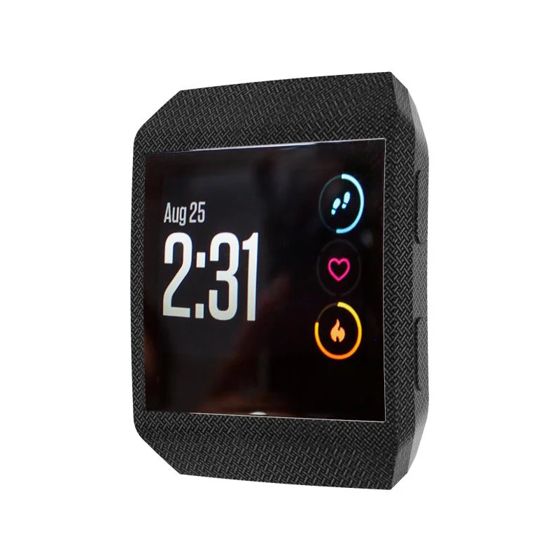 YAYUU سيليكون الأزهار المطبوعة إطار الجلد الغطاء الواقي الحال بالنسبة ل Fitbit الأيونية ساعة ذكية