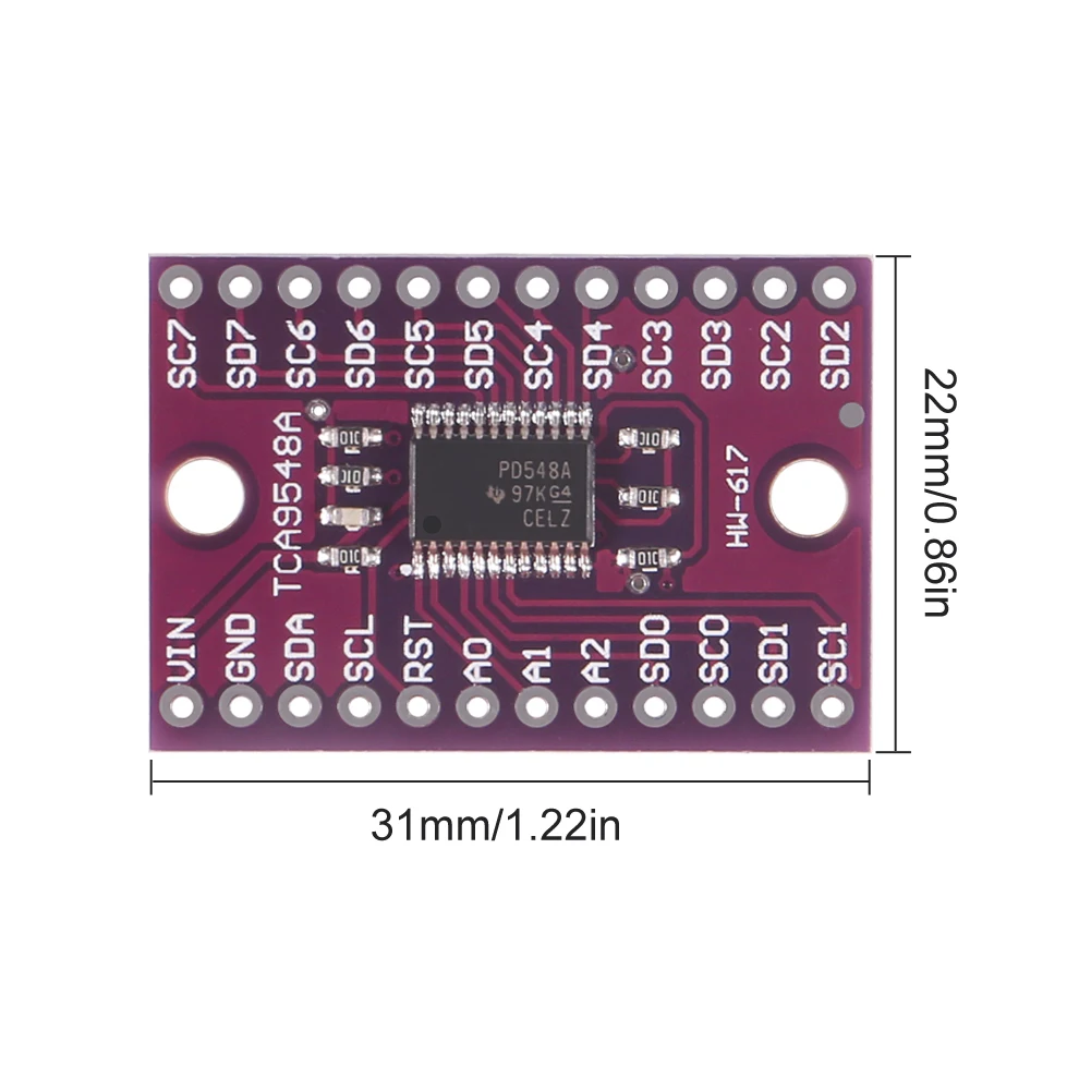 CJMCU- 9548 TCA9548 TCA9548A 1-to-8 I2C 8 -way multi-channel Expansion Board IIC Module Development Board